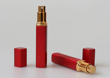 Matte Red 10ml Travel Parfum Atomiser Wadah Kecil Bentuk Persegi Untuk Semprotan Obat