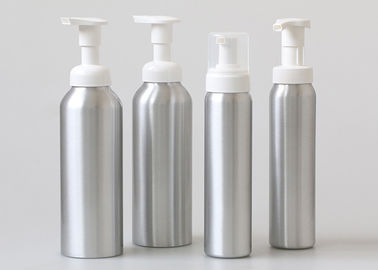 Botol Kosmetik Foam Aluminium Pump 300ml 500ml Warna Silver Ukuran Besar