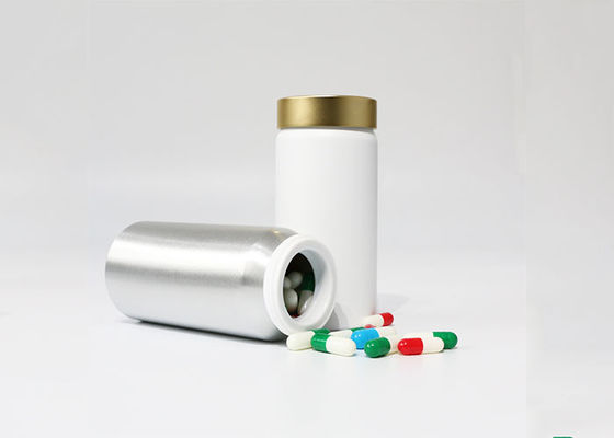 SGS Lightweight Reusable CRC Cap 250g Aluminium Pill Bottle Holder