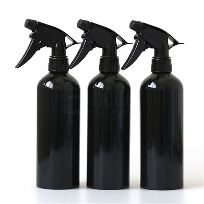 Pencetakan Logo matte black 500ml aluminium spray botol kosmetik