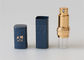 Purse Glass Handbag Refillable Travel Parfum Atomiser Spray 3ml Square Shaped Blue Color